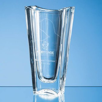 25.5cm Crystalite Okinawa Tapered Vase