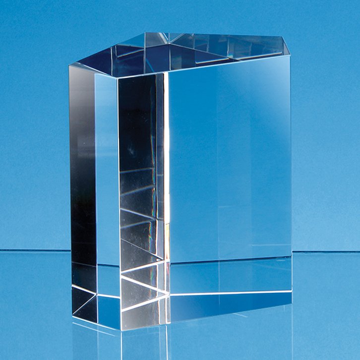 9cm Optical Crystal Irregular Pentagon Award