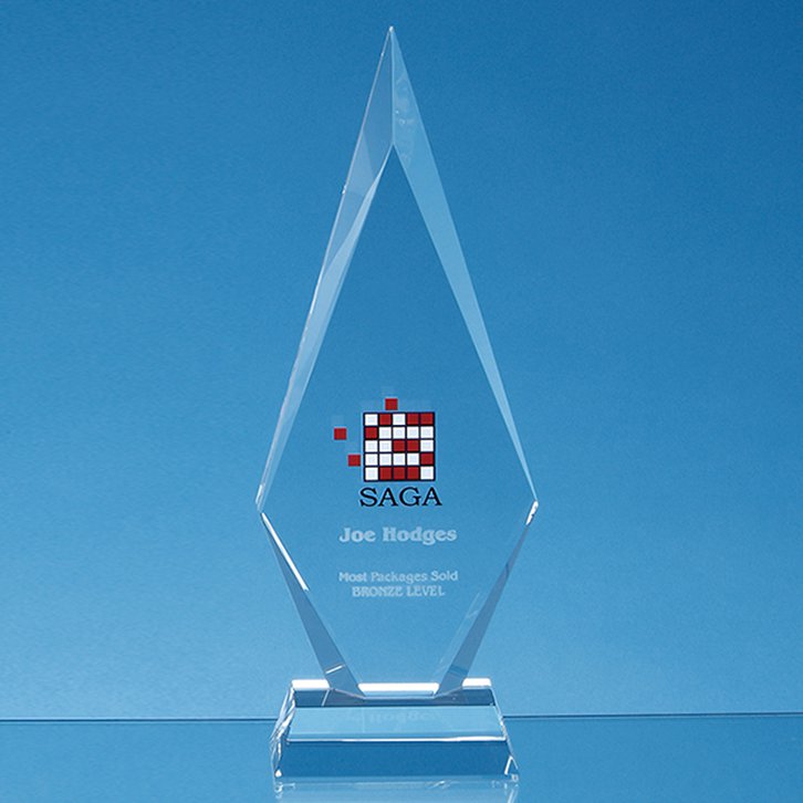 25.5cm Optical Crystal Kovel Peak Award