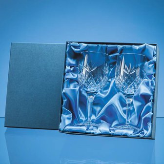 2pc 280ml Blenheim Lead Crystal Full Cut Goblet Gift Set