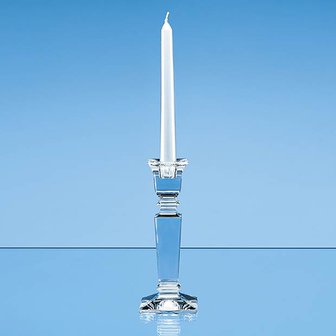 18cm Lead Crystal Carla Candlestick Holder