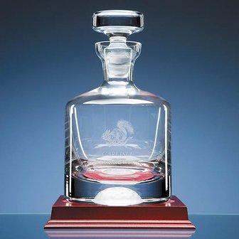 1ltr Handmade Golf Ball Base Decanter