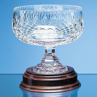 18cm Lead Crystal Footed Bowl