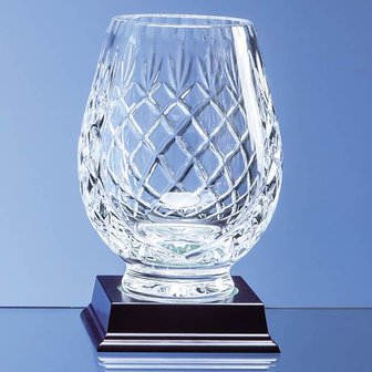 15cm Lead Crystal Panelled Tulip Vase