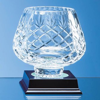13cm Lead Crystal Panelled Tulip Bowl