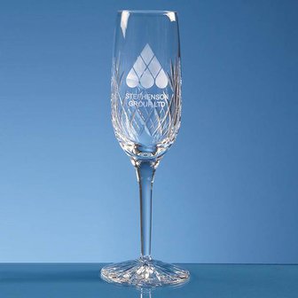 180ml Blenheim Lead Crystal Panel Champagne Flute