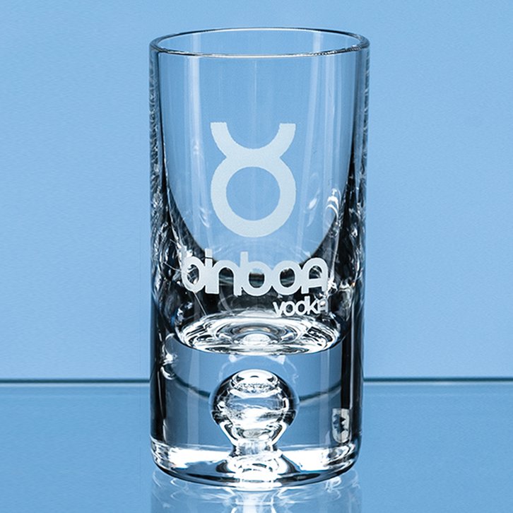 30ml Tall Bubble Base Shot Glass