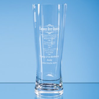 0.7ltr Large Handmade Beer Glass