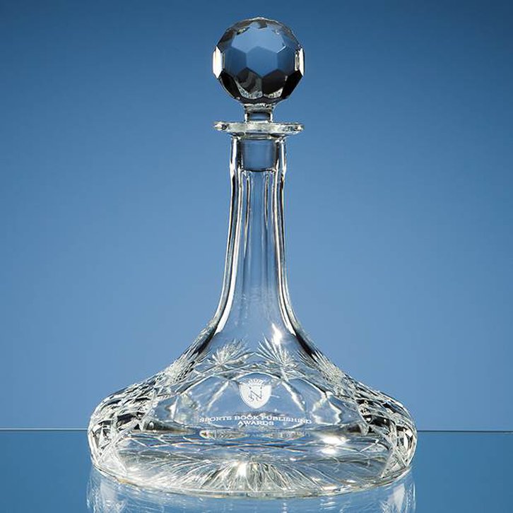 Lead Crystal Ships Decanter