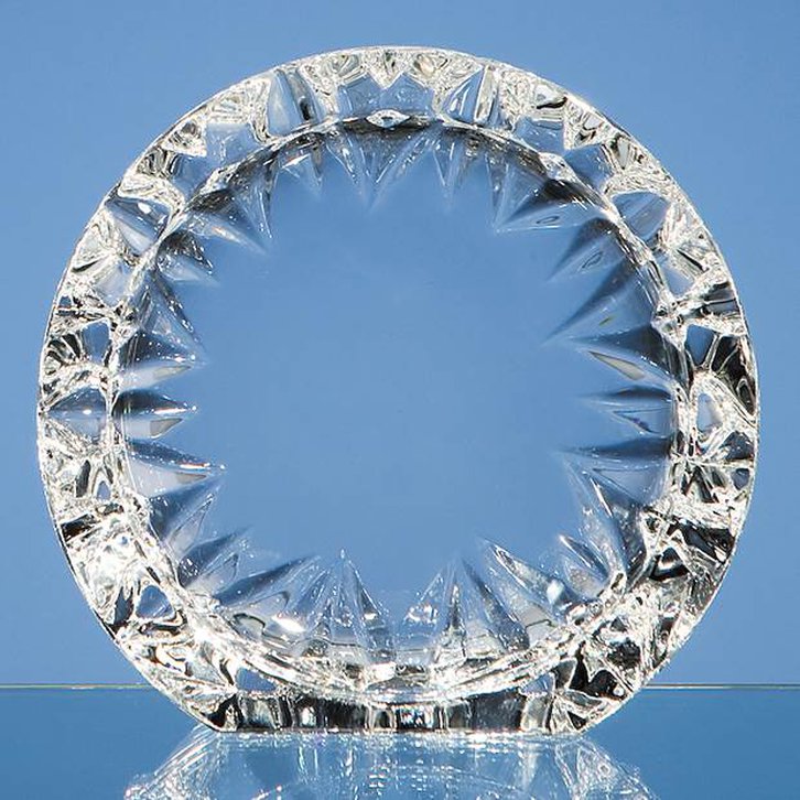 14.5cm Mario Cioni Lead Crystal Tech Roundel