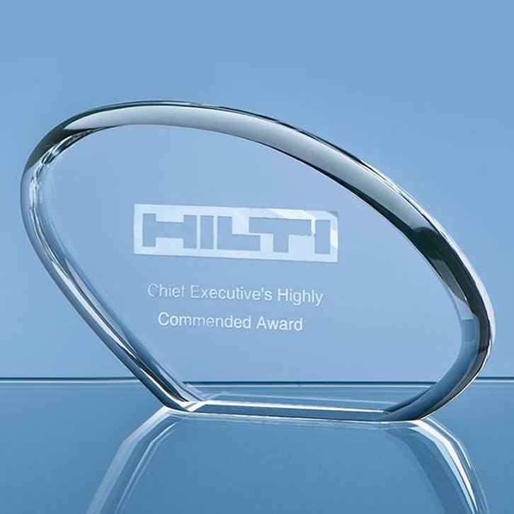 16.5cm Optical Crystal Sunset Award
