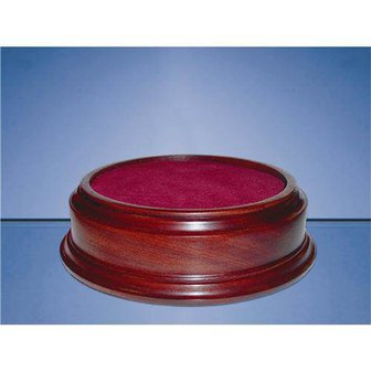 8inchinch Recess Round Mahogany Base