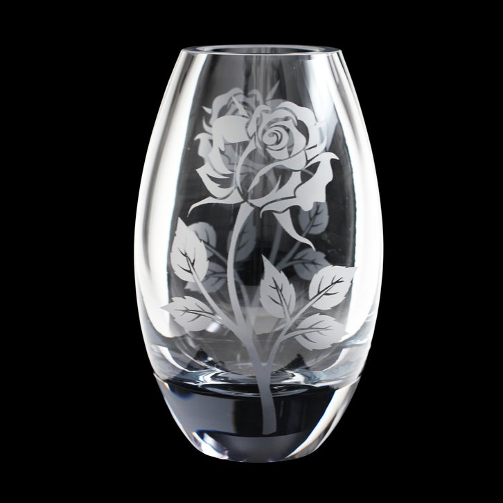 Rose Barrel Vase 9"