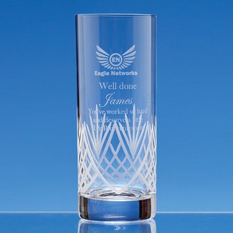 380ml Panel High Ball Tumbler with Frost Cutting