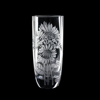 Sunflower  9" Barrelette Vase 