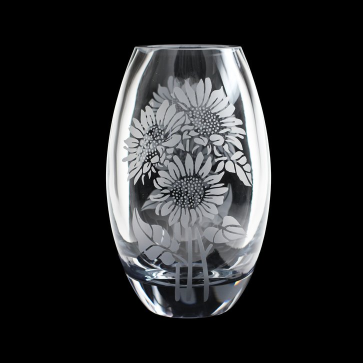 Sunflower Barrel Vase 12"