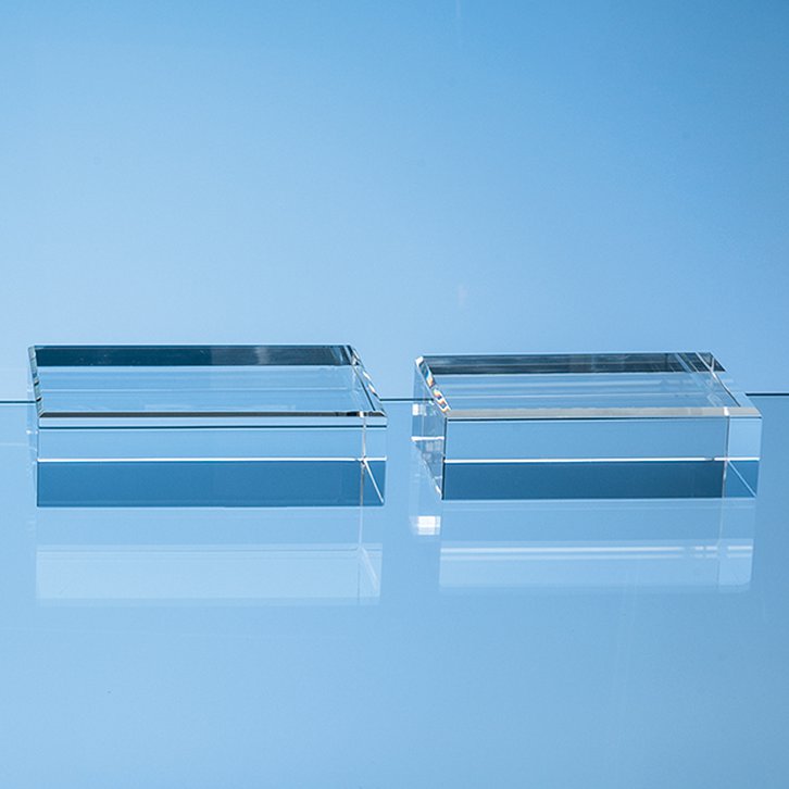 16.5cm x 14cm Optical Crystal Rectangle Base