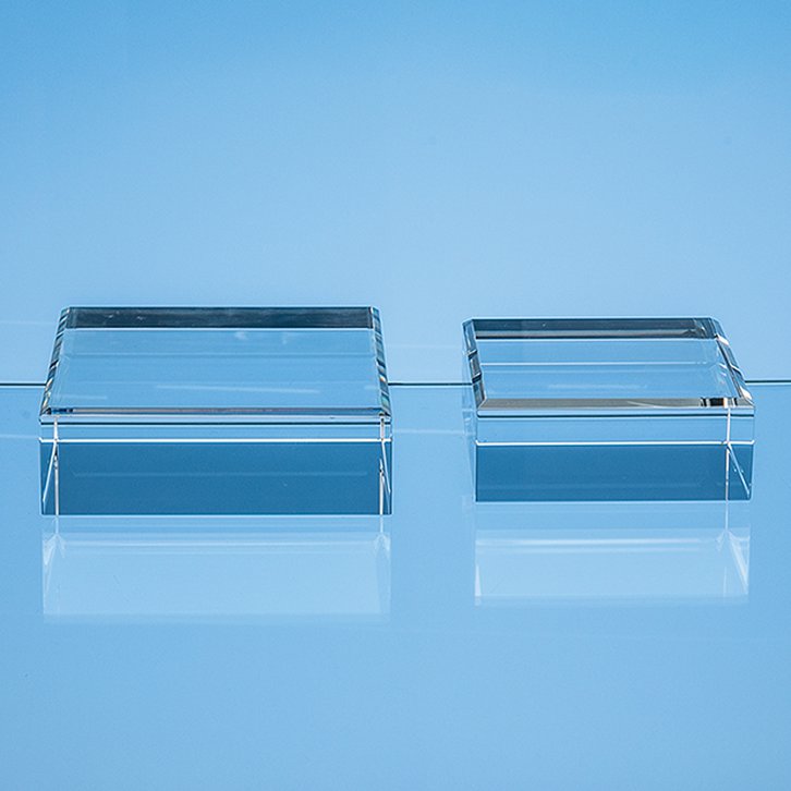 16.5cm Optical Crystal Square Base