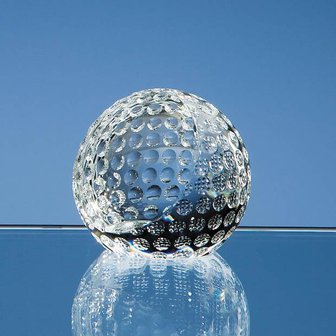 6cm Optical Crystal Golf Ball Paperweight