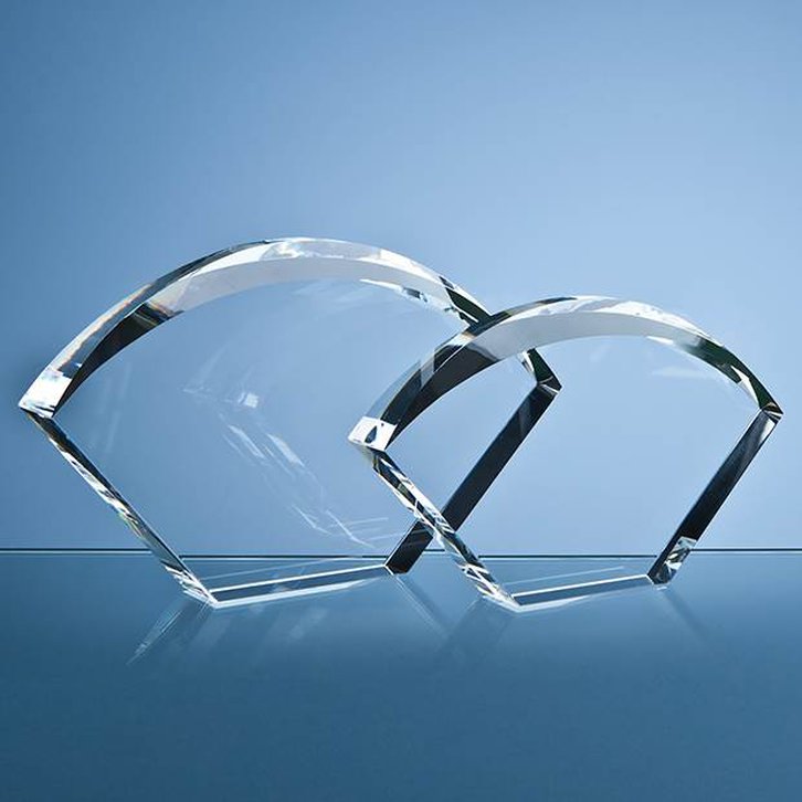 21.5cm Optical Crystal Bevelled Arch Award