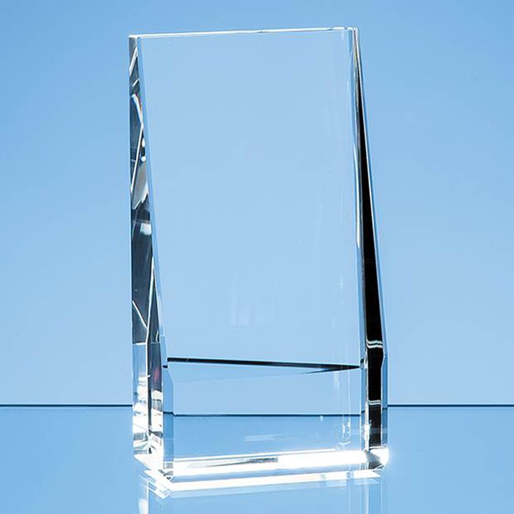 12.5cm Optical Crystal Vertical Slope Award