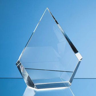 15cm Optical Crystal Facet Diamond Award
