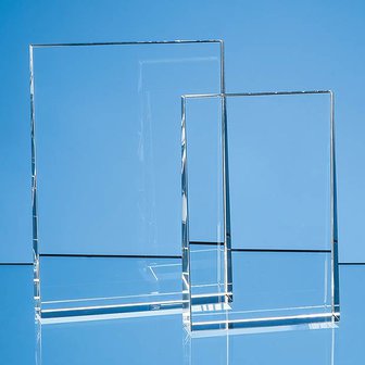 18cm Optical Crystal Vertical Wedge Award