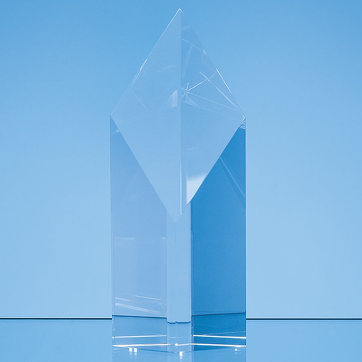 23cm Optical Crystal Narrow Diamond Award